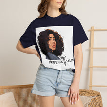 Load image into Gallery viewer, Tribeca Salon Portrait T-Shirt — Stylish Hair Salon Logo Tee