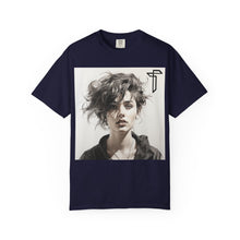 Load image into Gallery viewer, Portrait Photo Tee — Moody Artistic Woman Print T-Shirt