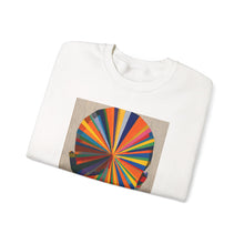 Load image into Gallery viewer, Crewneck Sweatshirt — Abstract Rainbow Face Graphic