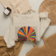 Load image into Gallery viewer, Crewneck Sweatshirt — Abstract Rainbow Face Graphic