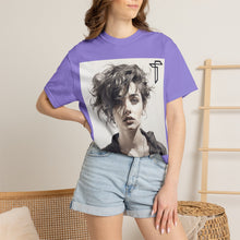 Load image into Gallery viewer, Portrait Photo Tee — Moody Artistic Woman Print T-Shirt