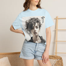 Load image into Gallery viewer, Portrait Photo Tee — Moody Artistic Woman Print T-Shirt