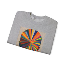 Load image into Gallery viewer, Crewneck Sweatshirt — Abstract Rainbow Face Graphic