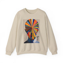 Load image into Gallery viewer, Crewneck Sweatshirt — Abstract Rainbow Face Graphic