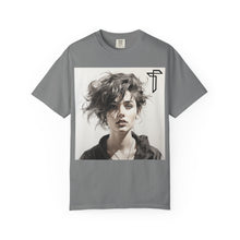 Load image into Gallery viewer, Portrait Photo Tee — Moody Artistic Woman Print T-Shirt