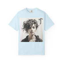 Load image into Gallery viewer, Portrait Photo Tee — Moody Artistic Woman Print T-Shirt