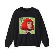 Load image into Gallery viewer, Crewneck Sweatshirt — Red Bob Portrait Graphic Sweatshirt