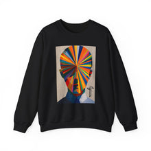 Load image into Gallery viewer, Crewneck Sweatshirt — Abstract Rainbow Face Graphic