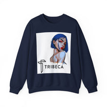 Load image into Gallery viewer, Tribeca Portrait Crewneck Sweatshirt — Stylish Illustrated Woman Graphic