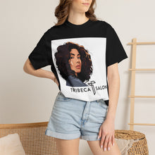 Load image into Gallery viewer, Tribeca Salon Portrait T-Shirt — Stylish Hair Salon Logo Tee