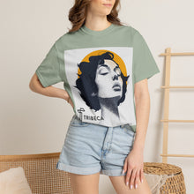 Load image into Gallery viewer, Tribeca Portrait T‑Shirt — Retro Sun Pop Art Tee