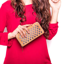 Load image into Gallery viewer, Handmade women's cork wallet BAG-328-B-0