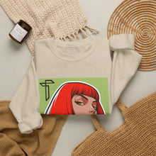 Load image into Gallery viewer, Crewneck Sweatshirt — Red Bob Portrait Graphic Sweatshirt