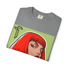 Load image into Gallery viewer, Red Bob Portrait T-Shirt — Retro Pop Art Female Illustration Tee