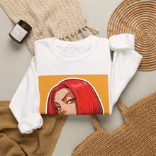 Load image into Gallery viewer, Salon Logo Sweatshirt — Tribeca Salon Red Bob Portrait Crewneck