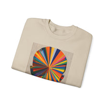 Load image into Gallery viewer, Crewneck Sweatshirt — Abstract Rainbow Face Graphic