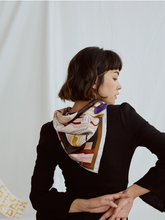 Load image into Gallery viewer, "the Kiss" Bandana Silk Scarf