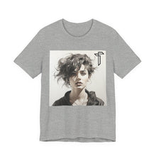 Load image into Gallery viewer, Portrait Photo Tee — Artistic Black &amp; White Woman Graphic T-Shirt
