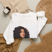 Load image into Gallery viewer, Salon Crewneck Sweatshirt — Tribeca Salon Logo &amp; Illustration
