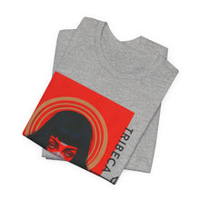 Load image into Gallery viewer, Graphic Tee — Red Portrait 'Tribeca Salon' Art Shirt
