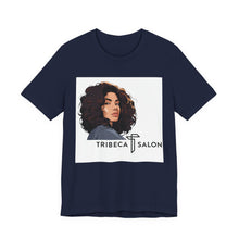 Load image into Gallery viewer, Tribeca Salon Graphic Tee — Curly Hair Portrait Hairdresser T-Shirt

