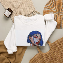 Load image into Gallery viewer, Tribeca Portrait Crewneck Sweatshirt — Stylish Illustrated Woman Graphic
