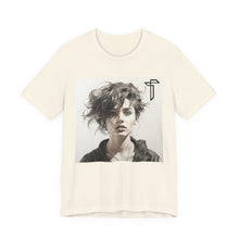 Load image into Gallery viewer, Portrait Photo Tee — Artistic Black &amp; White Woman Graphic T-Shirt
