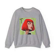 Load image into Gallery viewer, Crewneck Sweatshirt — Red Bob Portrait Graphic Sweatshirt
