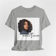 Load image into Gallery viewer, Tribeca Salon Graphic Tee — Curly Hair Portrait Hairdresser T-Shirt
