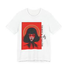 Load image into Gallery viewer, Graphic Tee — Red Portrait 'Tribeca Salon' Art Shirt
