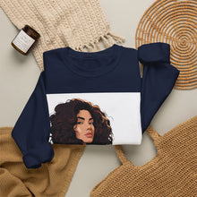 Load image into Gallery viewer, Salon Crewneck Sweatshirt — Tribeca Salon Logo &amp; Illustration
