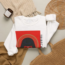 Load image into Gallery viewer, Crewneck Sweatshirt — Red Noir Portrait "Tribeca Salon" Graphic
