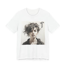 Load image into Gallery viewer, Portrait Photo Tee — Artistic Black &amp; White Woman Graphic T-Shirt
