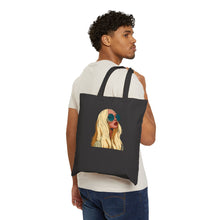 Load image into Gallery viewer, Salon Tote Bag — 'Tribeca Salon' Blonde Woman Graphic Cotton Canvas Tote
