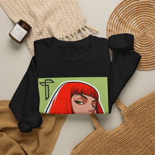 Load image into Gallery viewer, Crewneck Sweatshirt — Red Bob Portrait Graphic Sweatshirt
