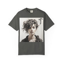 Load image into Gallery viewer, Portrait Photo Tee — Moody Artistic Woman Print T-Shirt
