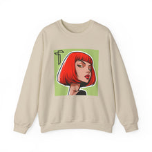 Load image into Gallery viewer, Crewneck Sweatshirt — Red Bob Portrait Graphic Sweatshirt
