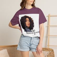 Load image into Gallery viewer, Tribeca Salon Portrait T-Shirt — Stylish Hair Salon Logo Tee
