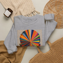 Load image into Gallery viewer, Crewneck Sweatshirt — Abstract Rainbow Face Graphic
