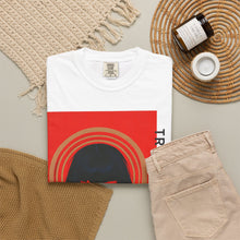 Load image into Gallery viewer, Salon Portrait T‑Shirt — 'Tribeca Salon' Red Graphic Tee
