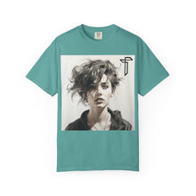 Load image into Gallery viewer, Portrait Photo Tee — Moody Artistic Woman Print T-Shirt
