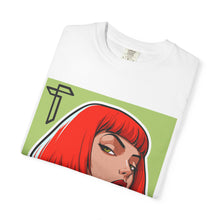 Load image into Gallery viewer, Red Bob Portrait T-Shirt — Retro Pop Art Female Illustration Tee
