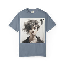 Load image into Gallery viewer, Portrait Photo Tee — Moody Artistic Woman Print T-Shirt
