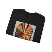 Load image into Gallery viewer, Crewneck Sweatshirt — Abstract Rainbow Face Graphic
