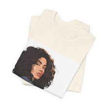 Load image into Gallery viewer, Tribeca Salon Graphic Tee — Curly Hair Portrait Hairdresser T-Shirt
