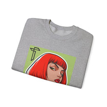 Load image into Gallery viewer, Crewneck Sweatshirt — Red Bob Portrait Graphic Sweatshirt
