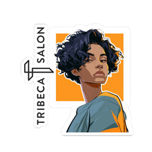 Load image into Gallery viewer, Tribeca Salon Portrait Sticker — Stylish Kiss-Cut Salon Logo Decal
