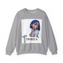 Load image into Gallery viewer, Tribeca Portrait Crewneck Sweatshirt — Stylish Illustrated Woman Graphic
