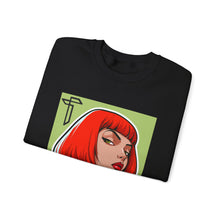 Load image into Gallery viewer, Crewneck Sweatshirt — Red Bob Portrait Graphic Sweatshirt
