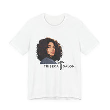 Load image into Gallery viewer, Tribeca Salon Graphic Tee — Curly Hair Portrait Hairdresser T-Shirt
